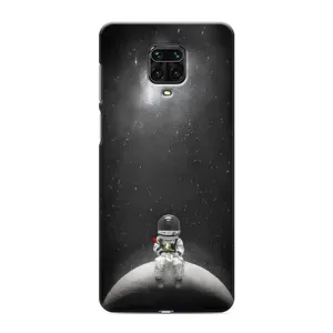 Силиконовый Чехол с принтом "Космонавты" на Xiaomi Redmi Note 9S (Космонавт романтик)