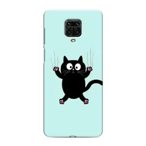 Силіконовий чохол з котиком для Xiaomi Redmi Note 9S (Падаючий кіт)
