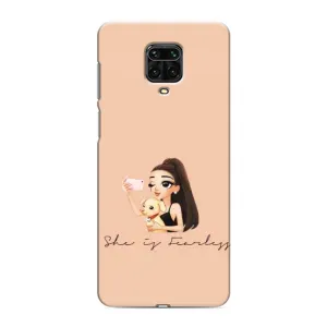 Силиконовый Чехол на Xiaomi Redmi Note 9S с картинкой Стильных Девушек (С собакой)