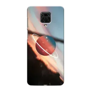 Чехол (ТПУ) с планетами на Xiaomi Redmi Note 9S (Сатурн)