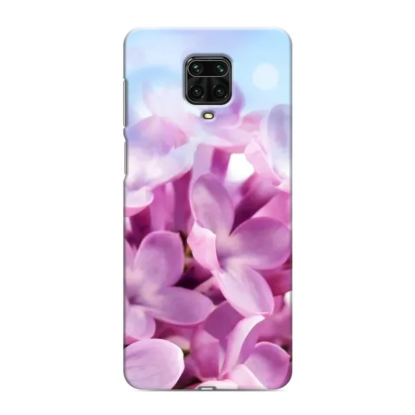 Чехол с рисунком «Сиреневые цветы» для Xiaomi Redmi Note 9S