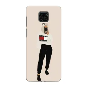 Силиконовый Чехол на Xiaomi Redmi Note 9S с картинкой Стильных Девушек (Стильная)