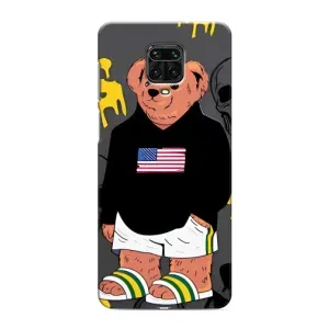 Чехлы Мишка Тедди для Редми Нот 9с (Teddy USA)