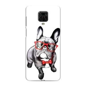 Бампер для Xiaomi Redmi Note 9S с картинкой "Песики" (В очках)