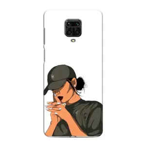 Силиконовый Чехол на Xiaomi Redmi Note 9S с картинкой Стильных Девушек (В зеленом)