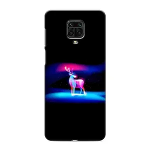 Силиконовый бампер с картинкой животных для Xiaomi Redmi Note 9S (Яркий олень)