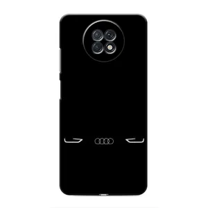 Силиконовый бампер с картинкой машины на Xiaomi Redmi Note 9T (Силует Audi)