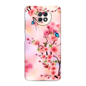 Чохол з картинкою Сакури на Xiaomi Redmi Note 9T (Метелики на сакурі)