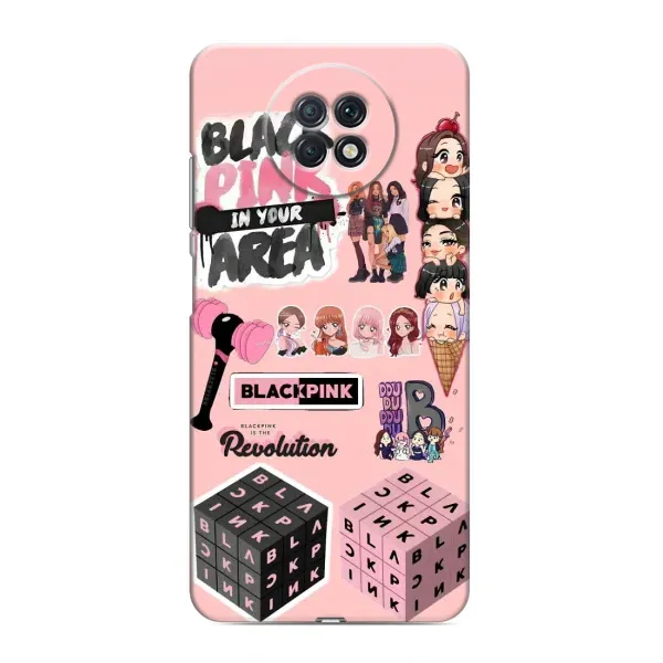 Чехол с рисунком «BLACK PINK коллаж» для Xiaomi Redmi Note 9T