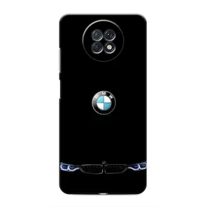 Силиконовый бампер с картинкой машины на Xiaomi Redmi Note 9T (Черный BMW)