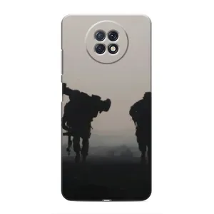Чехлы на военную тематику для Xiaomi Redmi Note 9T (Бой солдат)