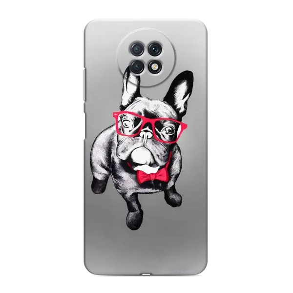 Чехол с рисунком «Бульдог в очках» для Xiaomi Redmi Note 9T Чехол с рисунком «Бульдог в очках» для Xiaomi Redmi Note 9T