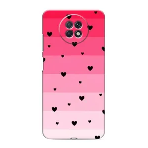 Чохли з тематикою "Маленькі Сердчеки" на Xiaomi Redmi Note 9T (Чорні сердечка)