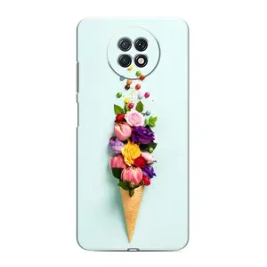 Чохли з тематикою "КВІТИ" на Xiaomi Redmi Note 9T (Квітка-морозиво)