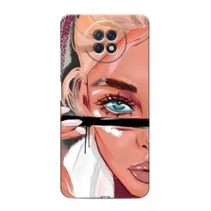 Силіконовый Чохол на Xiaomi Redmi Note 9T з картинкой Модных девушек (Дівчина та вії)