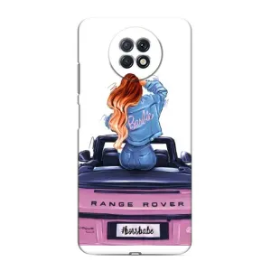 Силіконовый Чохол на Xiaomi Redmi Note 9T з картинкой Модных девушек (Дівчина на машині)
