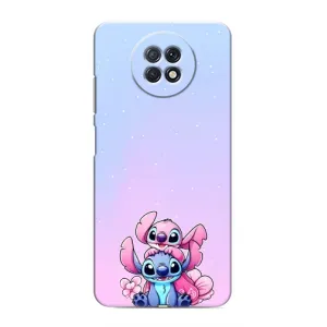 Чехол с рисунком Стич для Xiaomi Redmi Note 9T (Энджл и Стич)