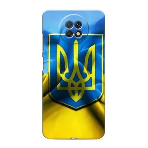 Чехол с картинкой (Патриотический ГЕРБ) на Xiaomi Redmi Note 9T (Герб и Флаг Украины)