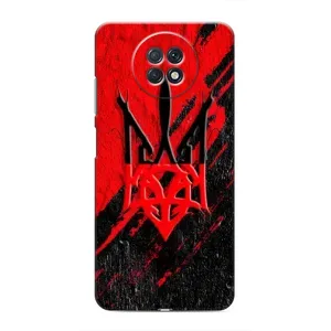 Чехлы УПА (Красно-Чёрный) на Xiaomi Redmi Note 9T (Герб в цвете УПА)