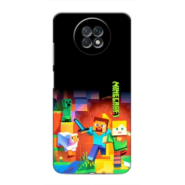 Чехол с рисунком «Герой Майнкрафт» для Xiaomi Redmi Note 9T Чехол с рисунком «Герой Майнкрафт» для Xiaomi Redmi Note 9T