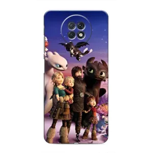 Чехол дракон Беззубик для Xiaomi Redmi Note 9T (Герои дракона)