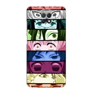 Силіконові чохлі з очіма Anime для Редмі Нот 9Т (Очі Хашира)