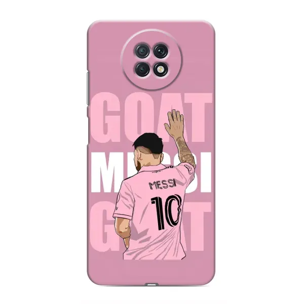 Чехол с рисунком «GOAT MESSI» для Xiaomi Redmi Note 9T