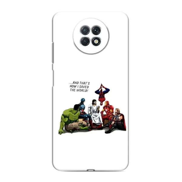 Чехол с рисунком «Иисус супергерой» для Xiaomi Redmi Note 9T Чехол с рисунком «Иисус супергерой» для Xiaomi Redmi Note 9T