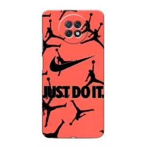 Силиконовый Чехол Nike Air Jordan на Редми Нот 9Т (Just Do It)