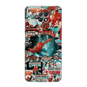 Чехол Супергерой Человека Паука на Xiaomi Redmi Note 9T (Комиксы Человек Паук)