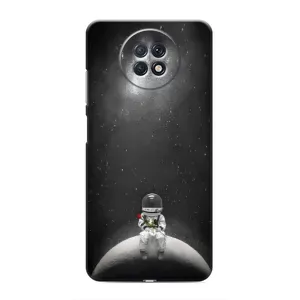 Силіконовый Чохол з принтом "Космонавти" на Xiaomi Redmi Note 9T (Космонавт романтик)