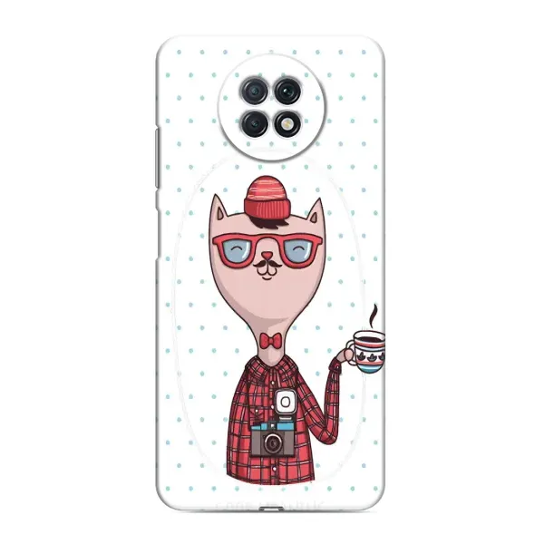 Чехол с рисунком «Кот аристократ» для Xiaomi Redmi Note 9T Чехол с рисунком «Кот аристократ» для Xiaomi Redmi Note 9T