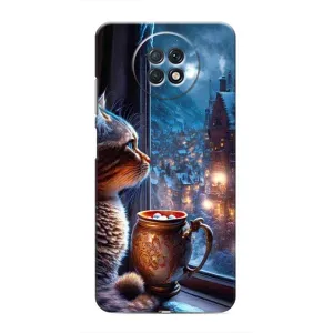 Чехлы на Новый Год Xiaomi Redmi Note 9T (Кот новогодний)