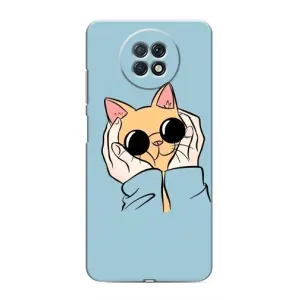 Бампер з зображенням Котиків для Редмі Нот 9Т (КОТИК в окулярах)