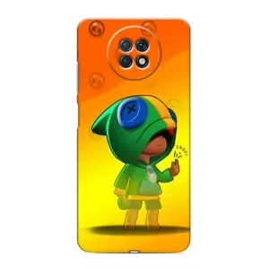 Чохол Бравл Старс для Xiaomi Redmi Note 9T (LEON в кофті)