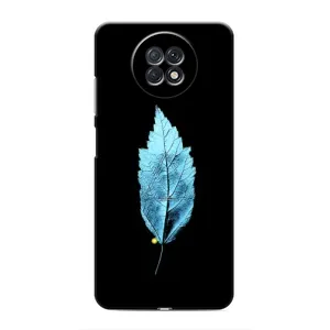 Чехол с картинками на черном фоне для Xiaomi Redmi Note 9T (Листочек)