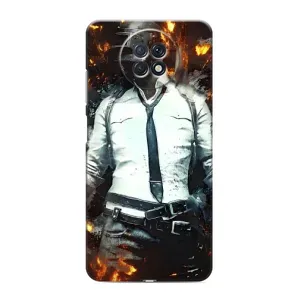 Силиконовый чехол с картинкой "Герой Pubg" на Xiaomi Redmi Note 9T (Man Пубг)
