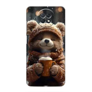 Друкований чохол 'Звірята з кавою' для Xiaomi Redmi Note 9T (Ведмедик з кавою)