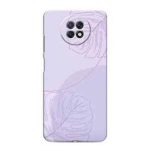 Чохол квітковий дизайн для Xiaomi Redmi Note 9T (Монстера фіолетова)