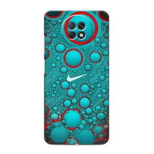 Силиконовый Чехол на Xiaomi Redmi Note 9T с картинкой Nike (Найк зеленый)