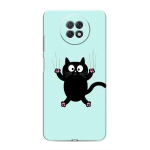 Силіконовий чохол з котиком для Xiaomi Redmi Note 9T (Падаючий кіт)