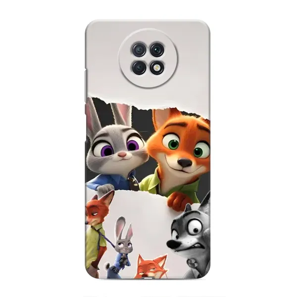Чохол з малюнком «Персонажі Зоо» для Xiaomi Redmi Note 9T Чохол з малюнком «Персонажі Зоо» для Xiaomi Redmi Note 9T