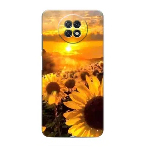 Чохол з Квітами для Xiaomi Redmi Note 9T (поле соняшників)