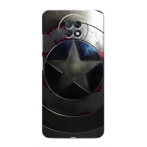 Чехол с Щитом Капитана Америки на Xiaomi Redmi Note 9T (Ретро Щит Капитана)