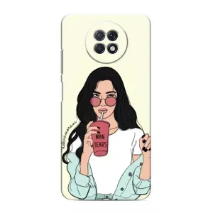 Силіконовый Чохол на Xiaomi Redmi Note 9T з картинкой Модных девушек (З напоєм)
