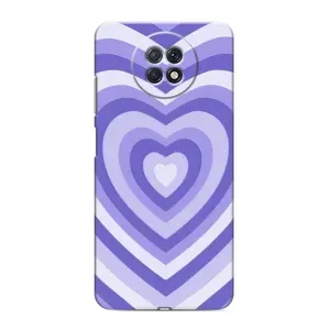 Чохли з тематикою "Маленькі Сердчеки" на Xiaomi Redmi Note 9T (Серце фіолет)
