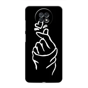 Чохол (Знак сердечка) для Xiaomi Redmi Note 9T (Сердечко на чорному)