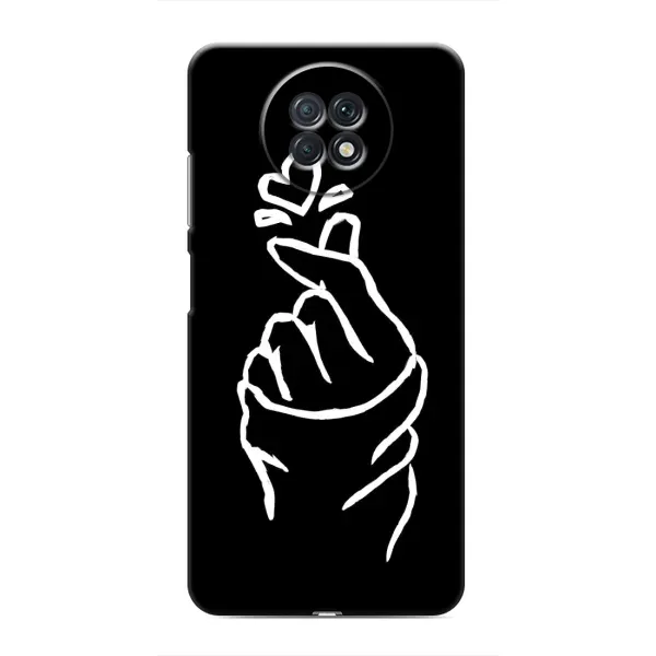 Чехол с рисунком «Сердце на черном» для Xiaomi Redmi Note 9T Чехол с рисунком «Сердце на черном» для Xiaomi Redmi Note 9T