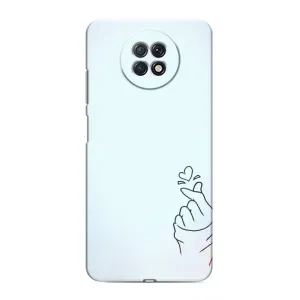 Чохол (Знак сердечка) для Xiaomi Redmi Note 9T (Сердечко на блакитному)