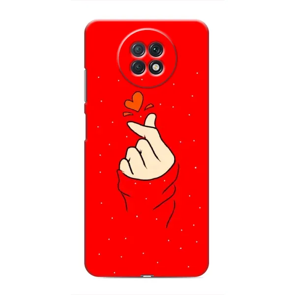 Чехол с рисунком «Сердце на красном» для Xiaomi Redmi Note 9T Чехол с рисунком «Сердце на красном» для Xiaomi Redmi Note 9T